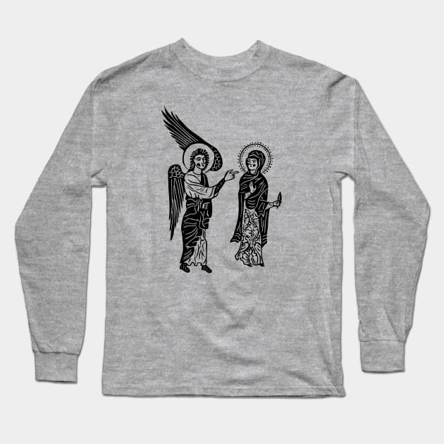 Gladzor Gabriel and Mary Annunciation Long Sleeve T-Shirt by LaForma